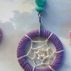 Dreamcatcher necklace and earrings